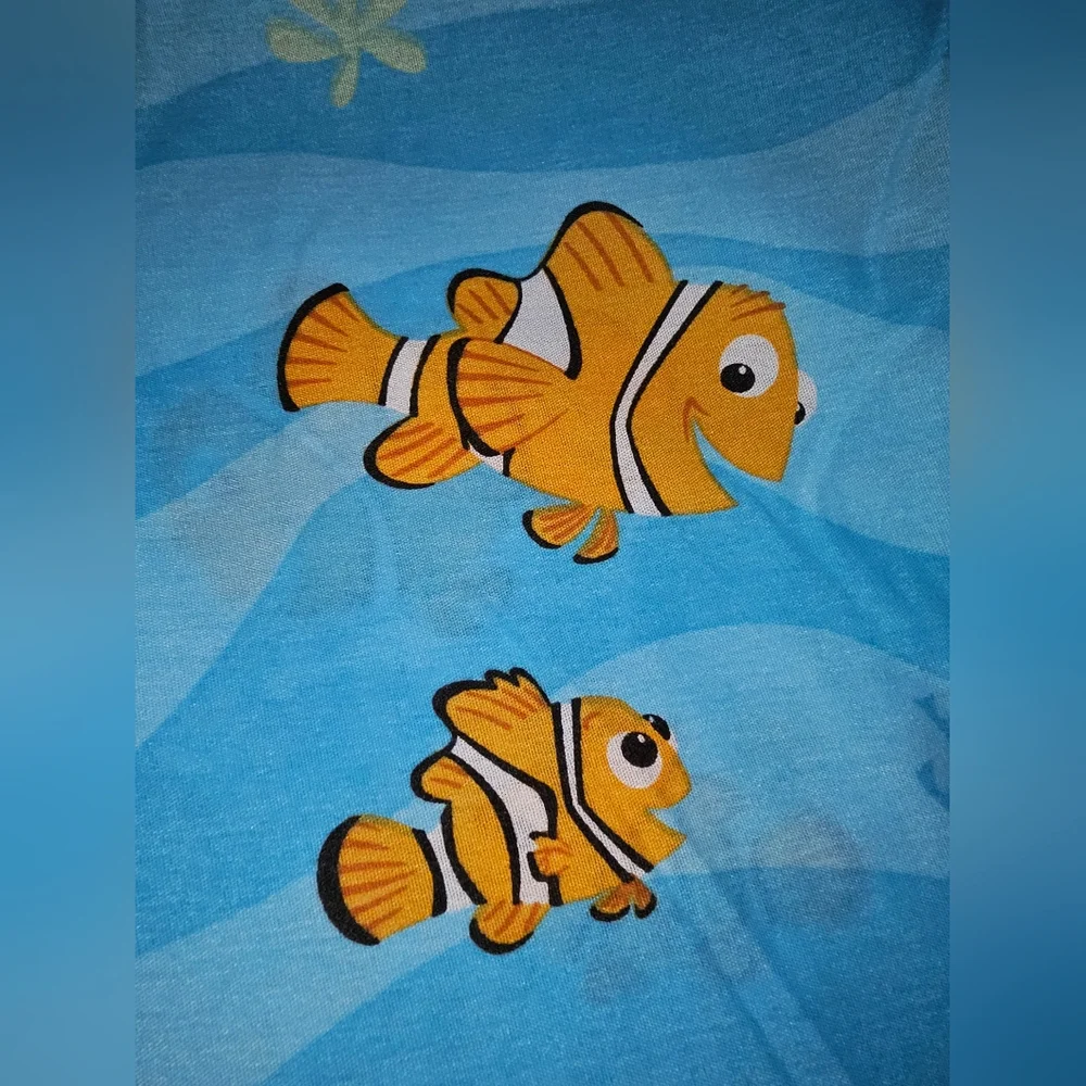 Disney Finding Nemo Vintage VTG Flat Sheet Twin - Picture 4 of 8